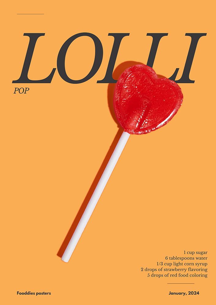 Heart Lollipop art print by Julia Ramiro for $57.95 CAD
