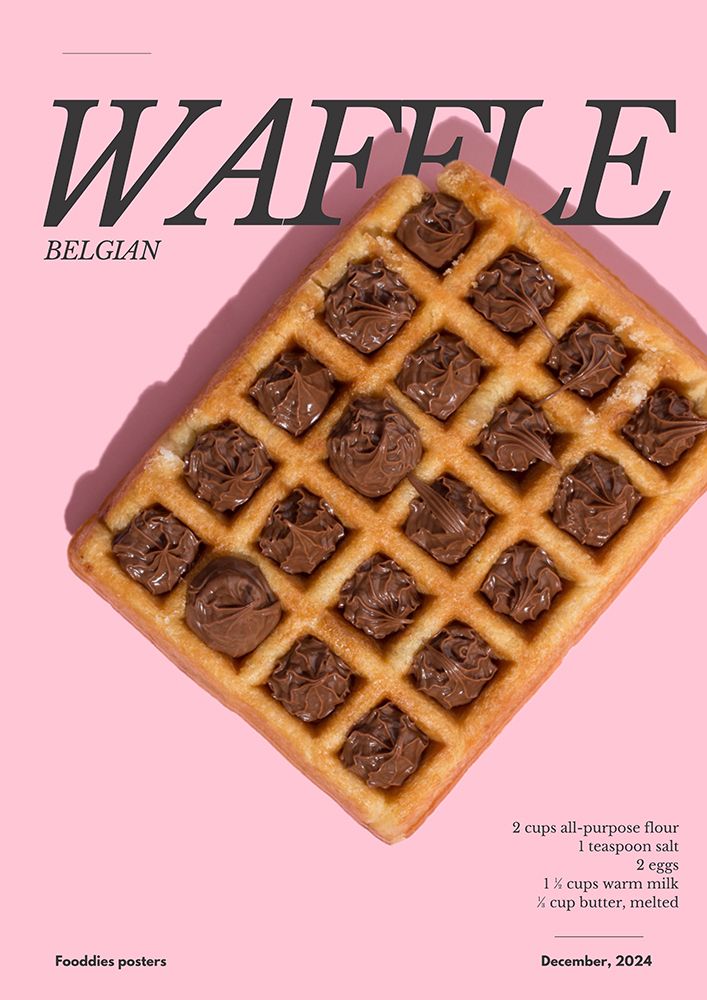 Belgian Waffle art print by Julia Ramiro for $57.95 CAD