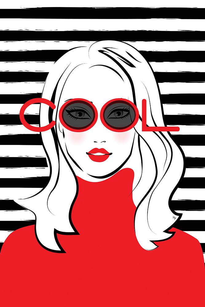 Cool Girl art print by Martina for $57.95 CAD