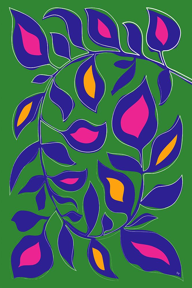 Bold Leaves art print by Martina for $57.95 CAD