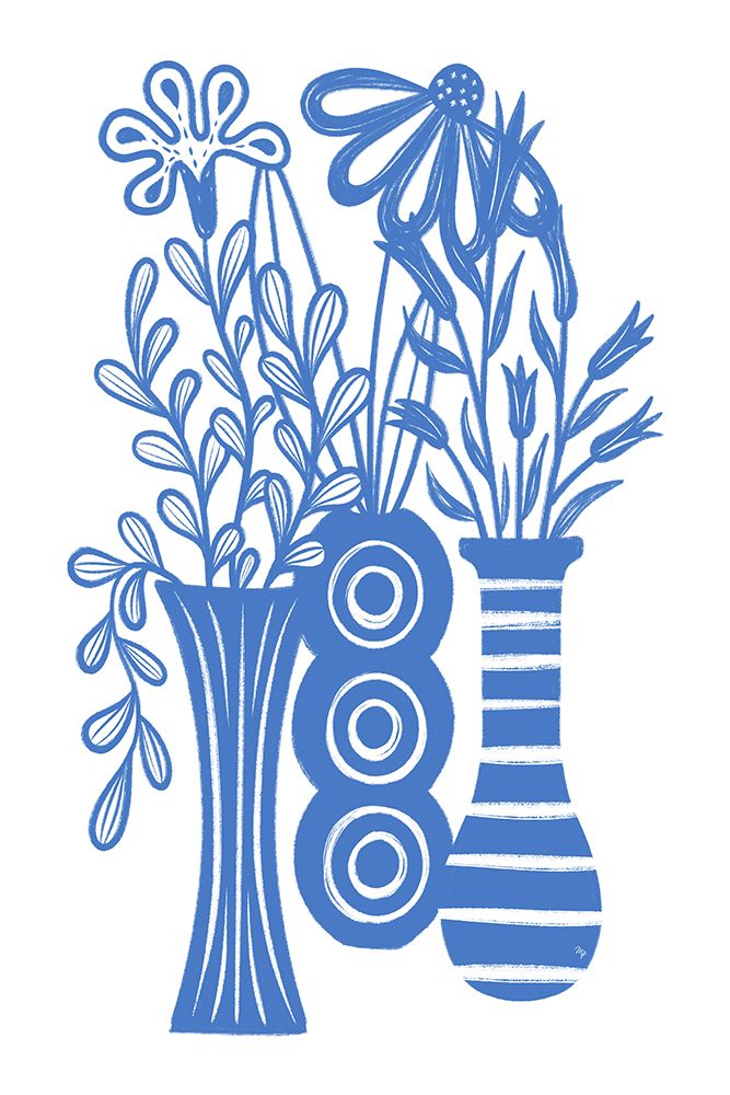 Blue Tabletop art print by Martina for $57.95 CAD