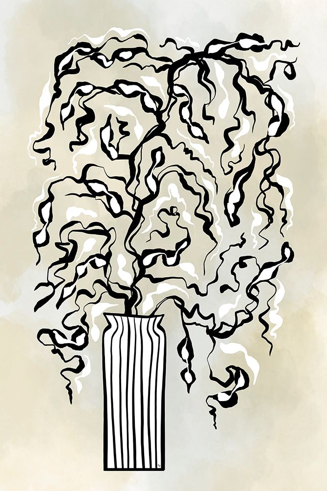 Black Twigs art print by Martina for $57.95 CAD