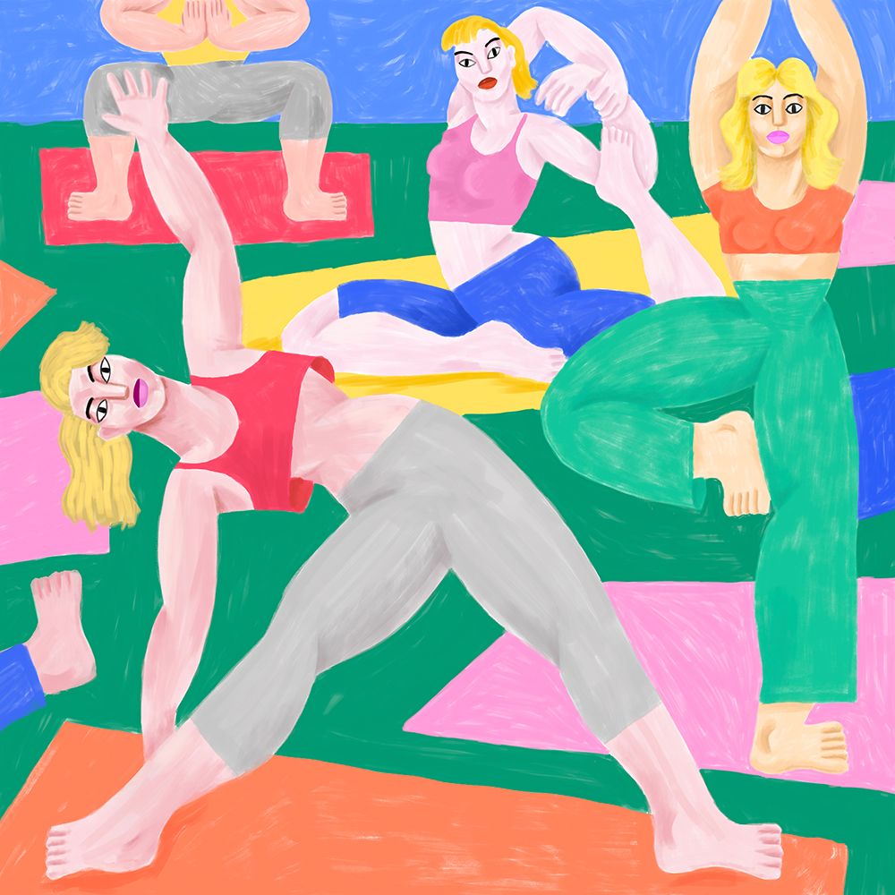 Cépé Yoga Ga art print by Cepe for $57.95 CAD