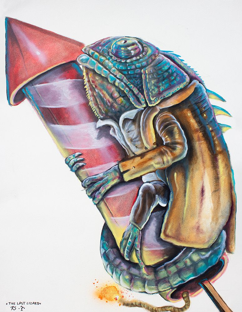 The last lizard art print by Robert Sigaard for $57.95 CAD