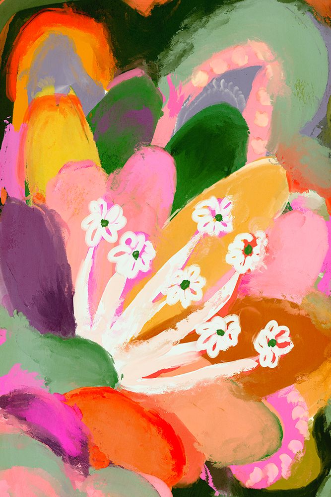 Colorful Bloom art print by Treechild for $57.95 CAD