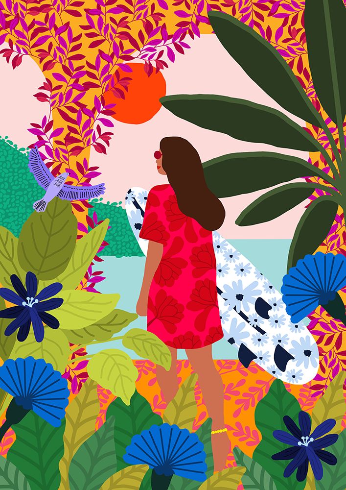 9933x14043 Din 78 Going Surfing art print by Rafaela Mascaro for $57.95 CAD