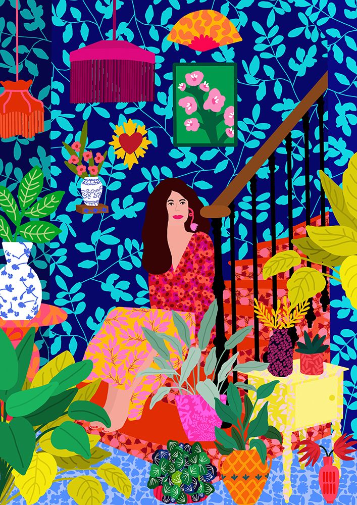 9933x14043 Din 92 Girl At the Stairs art print by Rafaela Mascaro for $57.95 CAD