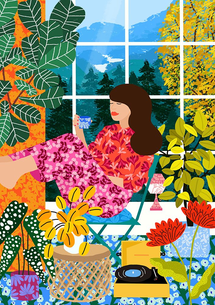 9933x14043 Din 111 Listening To the Sound of Nature art print by Rafaela Mascaro for $57.95 CAD