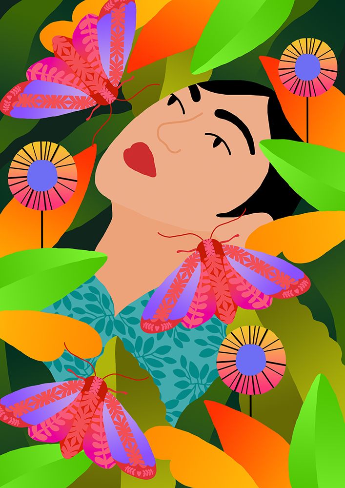 9933x14043 Din 132 Girl With Her Plants art print by Rafaela Mascaro for $57.95 CAD