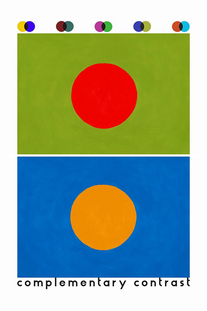 Bauhaus complimentary contrast art print by Rosana Laiz Blursbyai for $57.95 CAD
