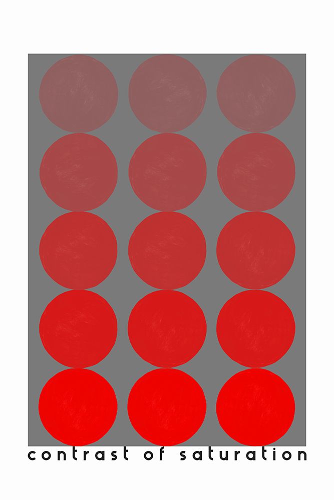 Bauhaus contrast of saturation art print by Rosana Laiz Blursbyai for $57.95 CAD