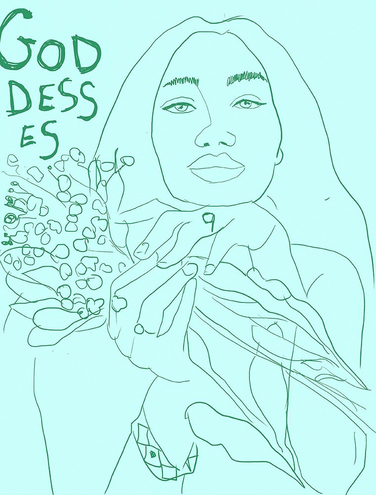 Goddesses No8 art print by Beate Tubach for $57.95 CAD