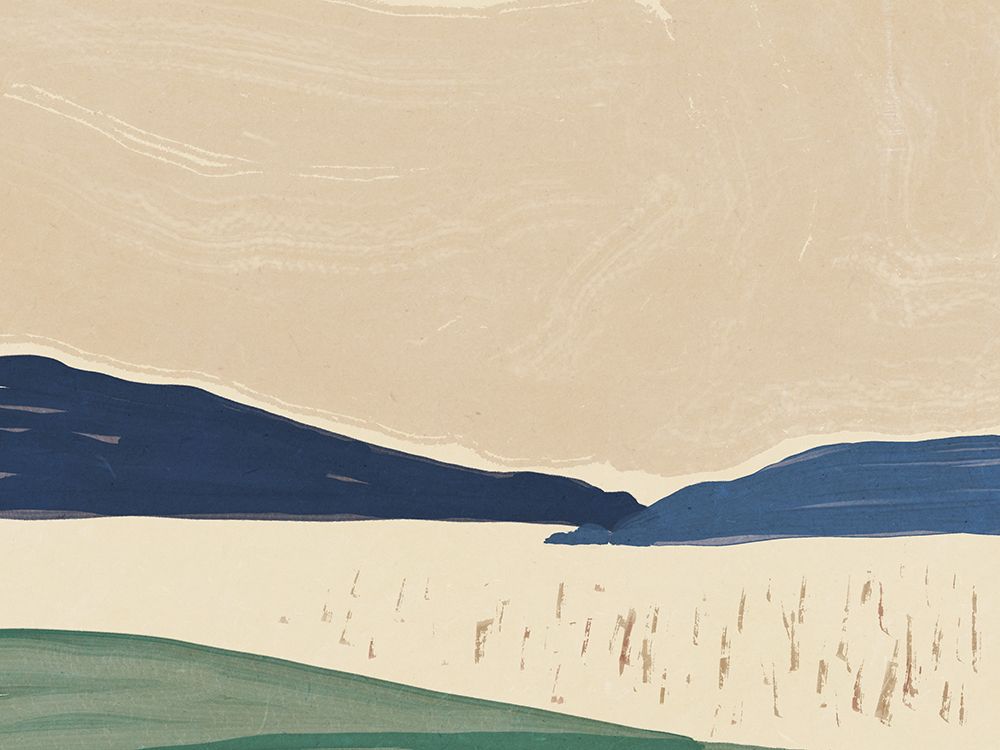 Japanese style large landscape art print by Little Dean for $57.95 CAD