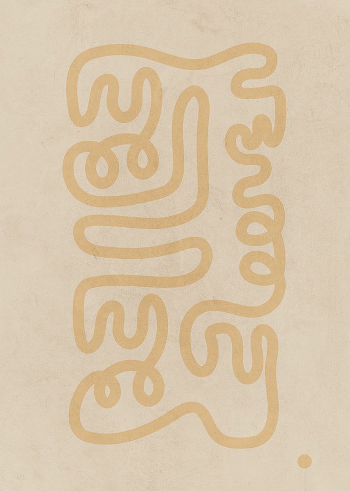 The Yellow Curl Poster art print by Paperago for $57.95 CAD