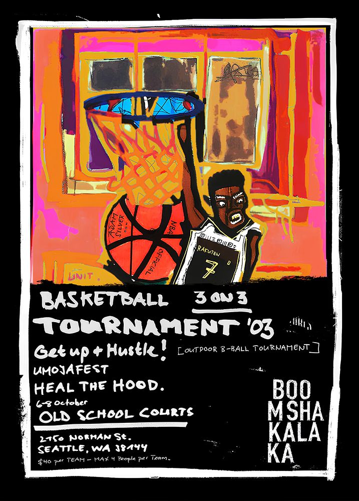 Streetball art print by Stefan Bammert for $57.95 CAD