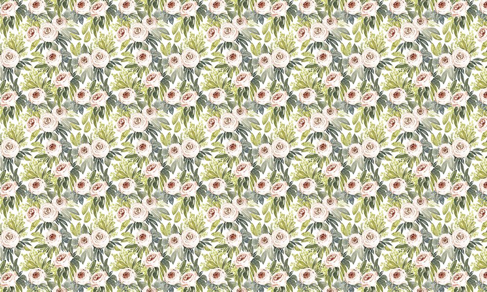 Ananada watercolor botanical pattern art print by Rosana Laiz Blursbyai for $57.95 CAD
