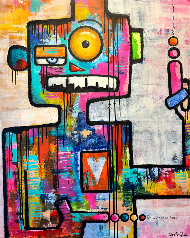 Let your heart speak art print by Owe Emfestav for $57.95 CAD