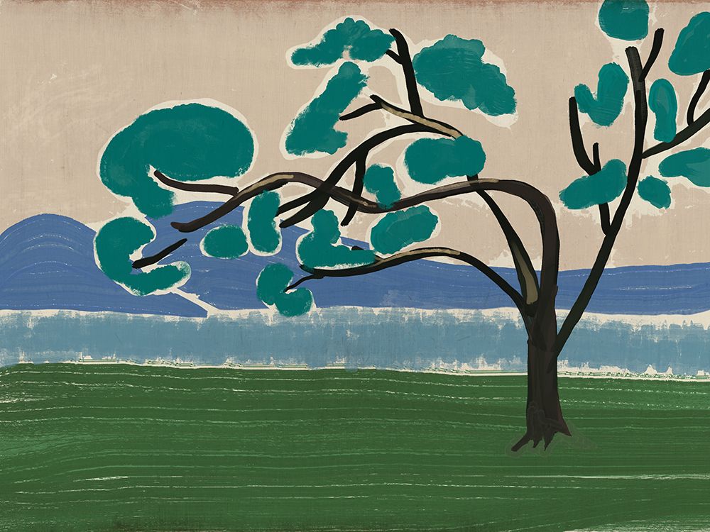Tree by the bank art print by Little Dean for $57.95 CAD