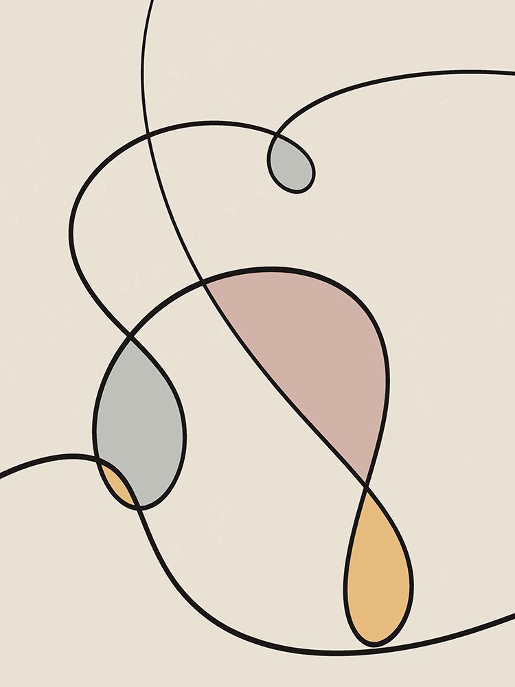 Minimal graceful line art abstract 03 art print by Little Dean for $57.95 CAD