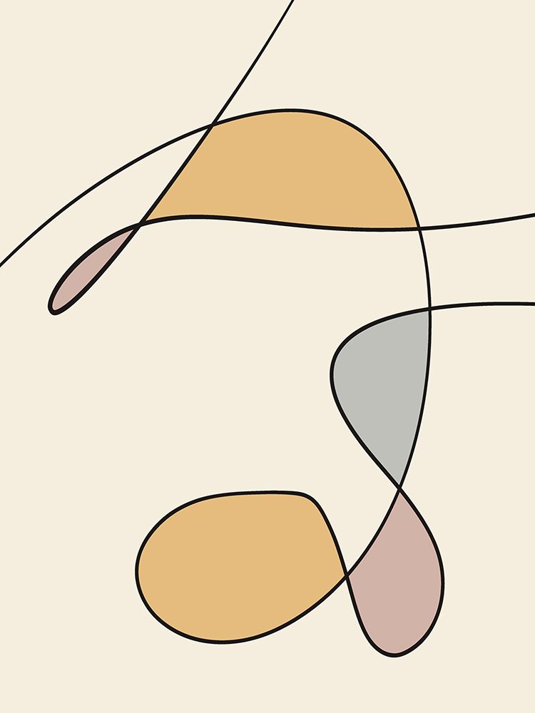Minimal graceful line art abstract 02 art print by Little Dean for $57.95 CAD
