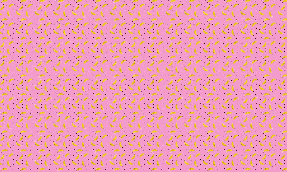 Banana Pattern art print by Gwendoline Lefeuvre for $57.95 CAD