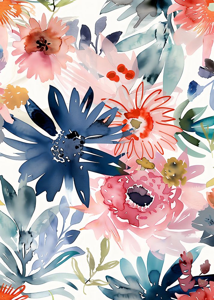 Watercolor Floral No. 1 art print by Andreas Magnusson for $57.95 CAD