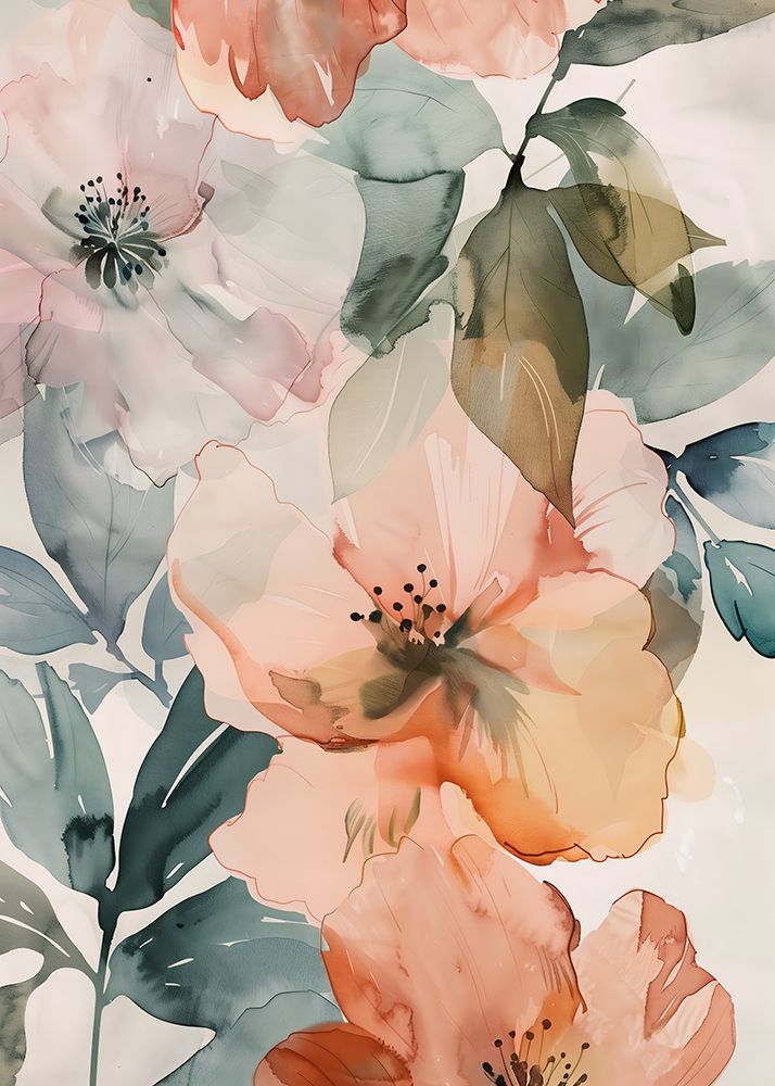 Watercolor Floral No. 3 art print by Andreas Magnusson for $57.95 CAD