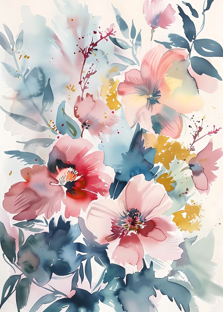 Watercolor Floral No. 4 art print by Andreas Magnusson for $57.95 CAD