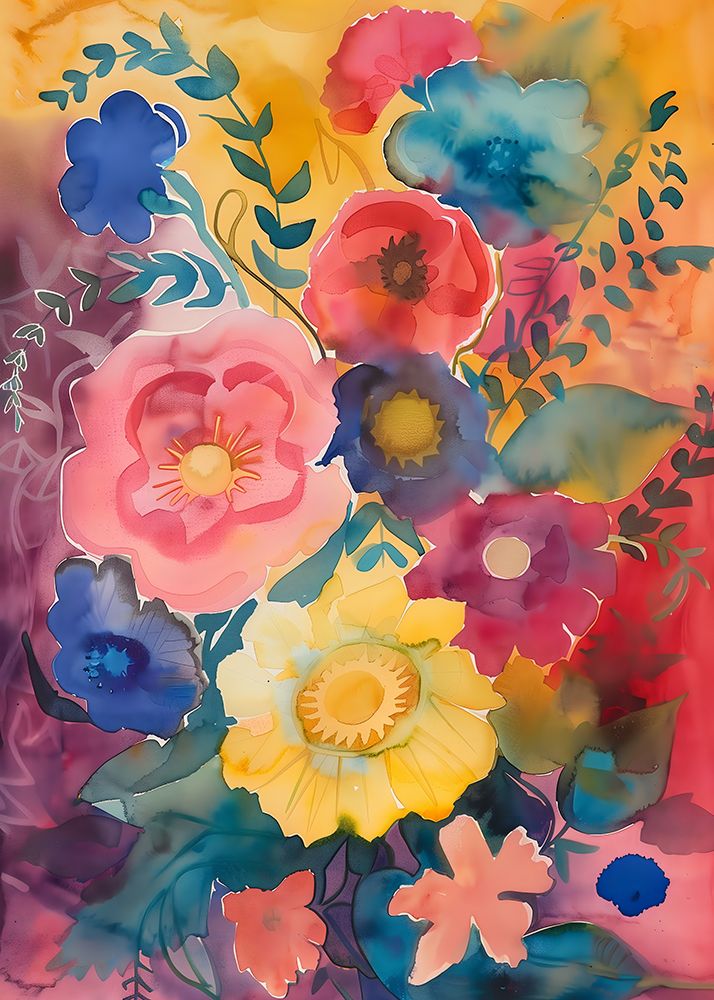 Watercolor Floral No. 6 art print by Andreas Magnusson for $57.95 CAD