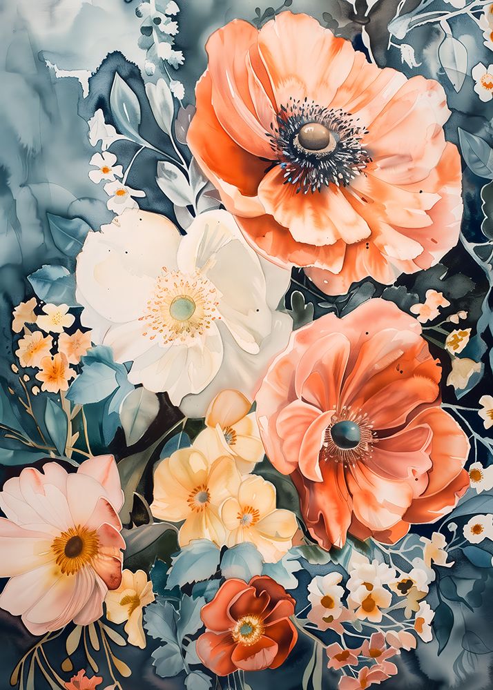 Watercolor Floral No. 7 art print by Andreas Magnusson for $57.95 CAD