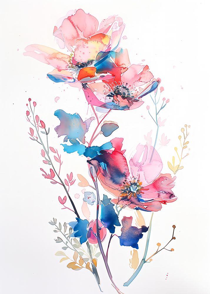 Watercolor Floral No. 8 art print by Andreas Magnusson for $57.95 CAD