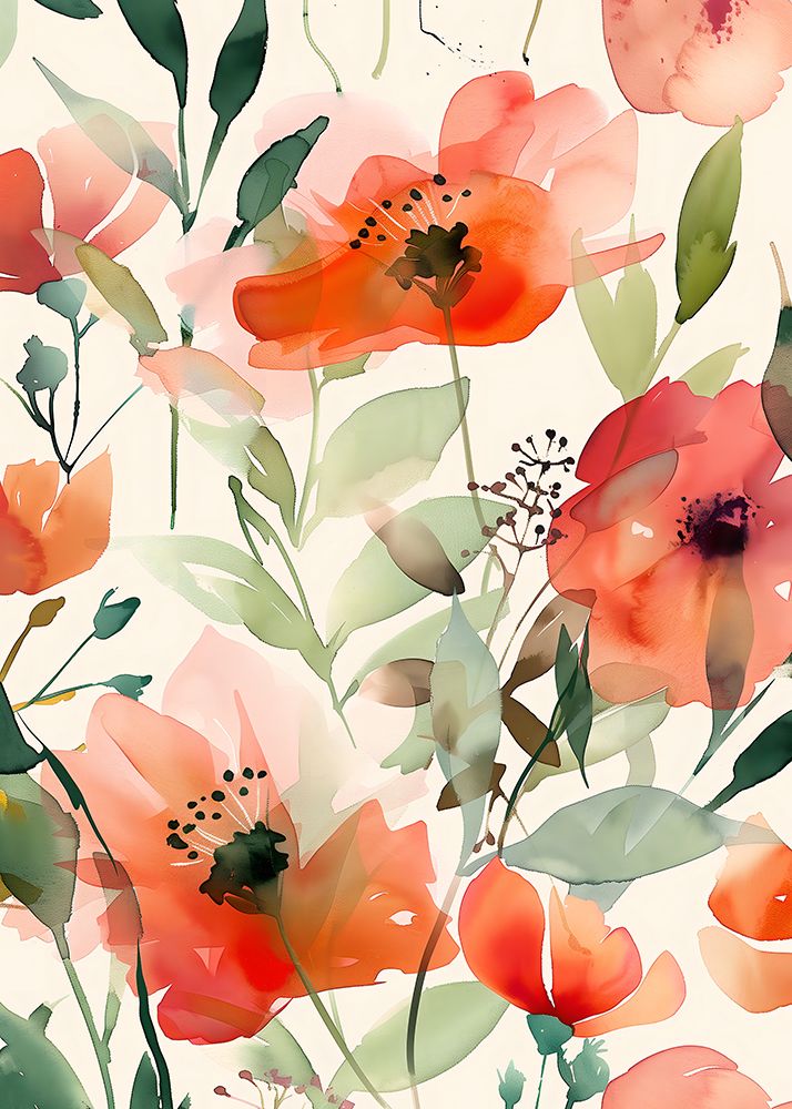 Watercolor Floral No. 10 art print by Andreas Magnusson for $57.95 CAD