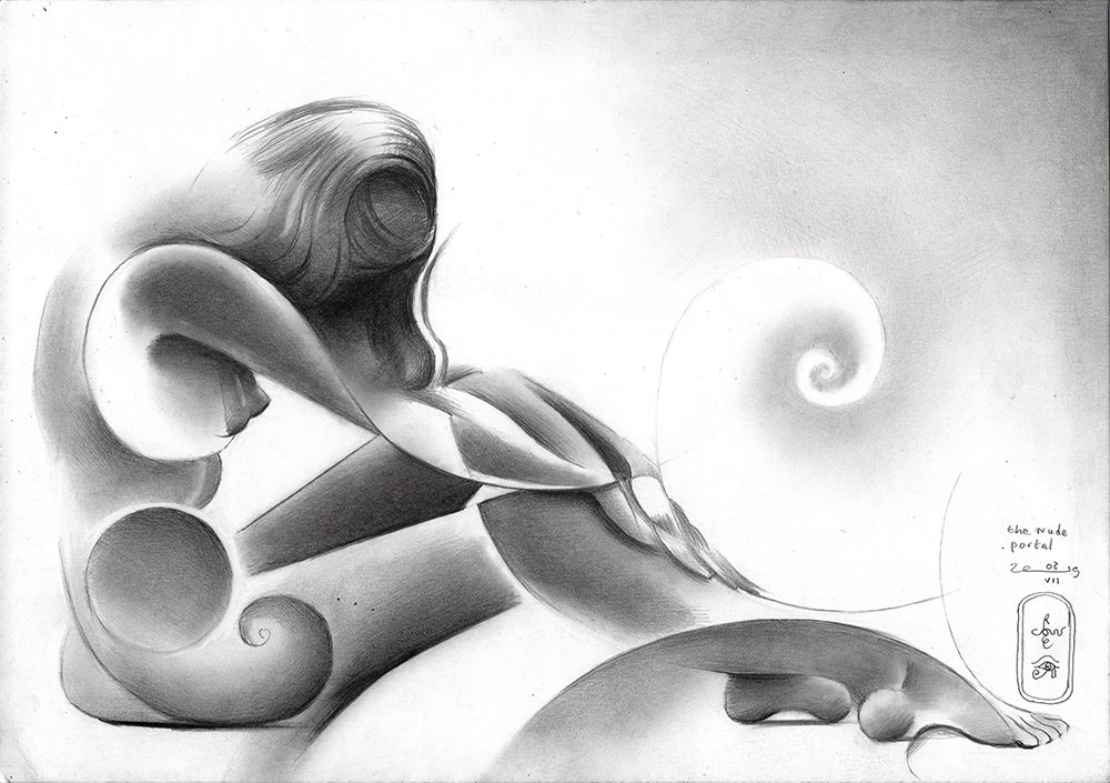 The Nude Portal - 03-07-19 art print by Corne Akkers for $57.95 CAD
