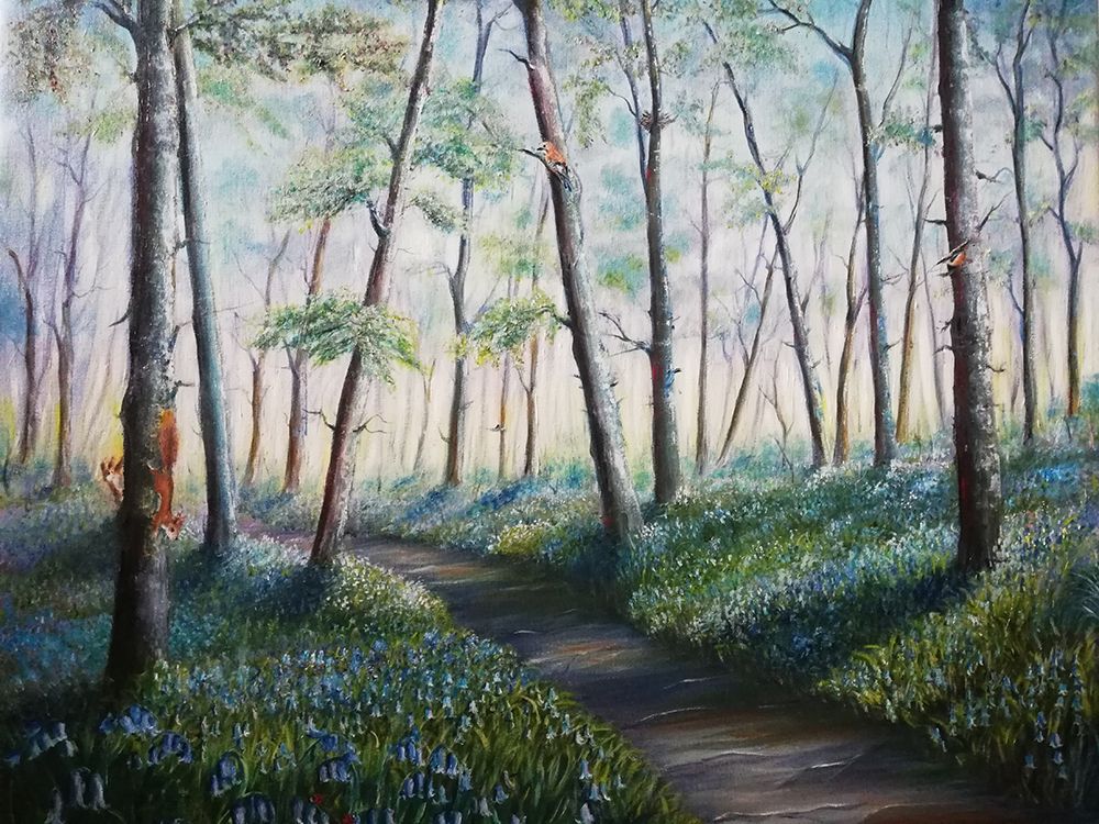 A walk in the woods art print by Annette Armitage for $57.95 CAD