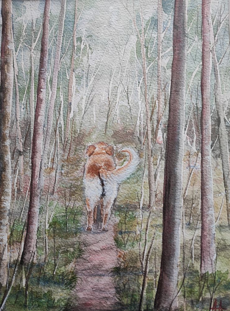 The walk art print by Annette Armitage for $57.95 CAD