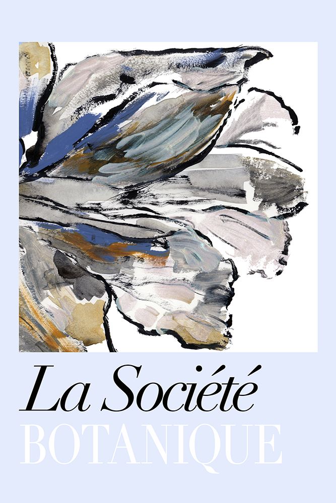 Botanical Blue Gold art print by cartissi for $57.95 CAD