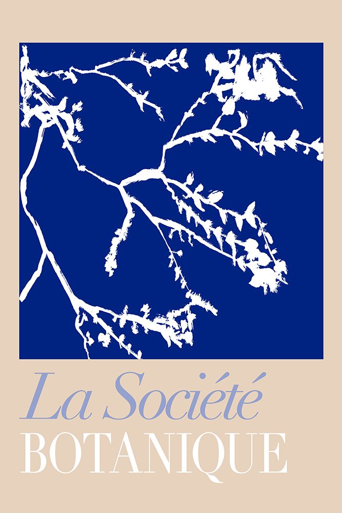 Blue Botanical Branches art print by cartissi for $57.95 CAD