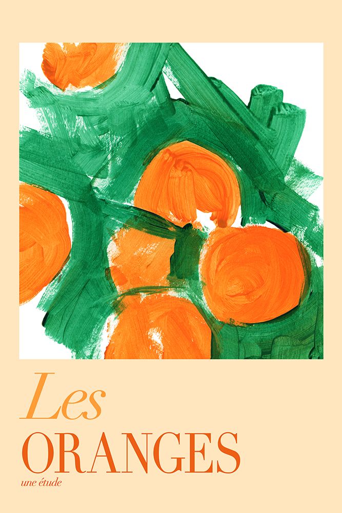 Vibrant Orange Abstract art print by cartissi for $57.95 CAD