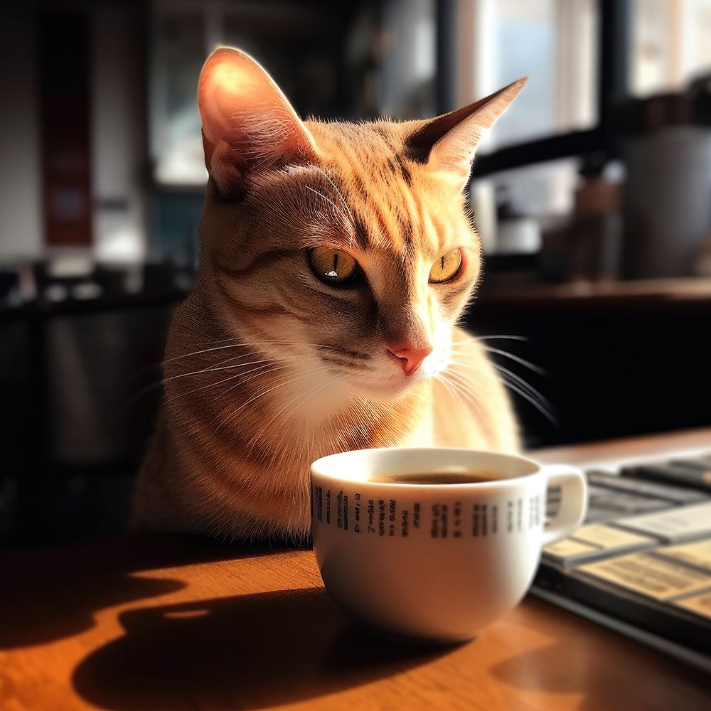 Caffeine Cats (5) art print by Justyna Jaszke for $57.95 CAD