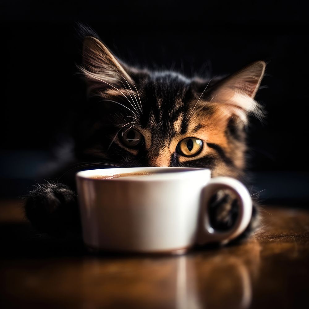 Caffeine Cats (6) art print by Justyna Jaszke for $57.95 CAD
