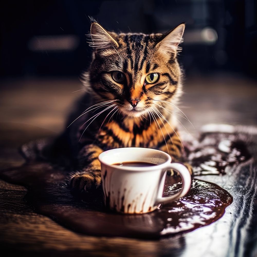Caffeine Cats (8) art print by Justyna Jaszke for $57.95 CAD