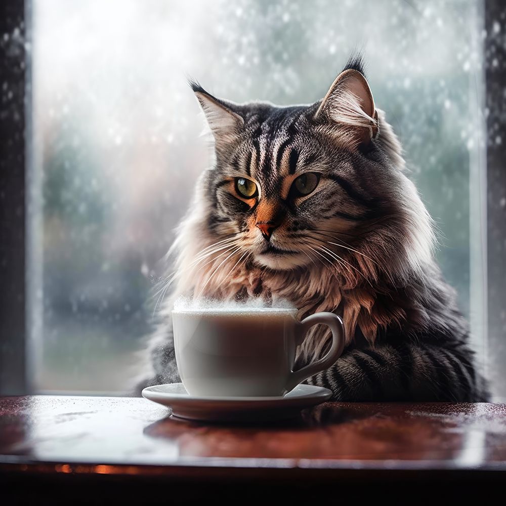 Caffeine Cats (13) art print by Justyna Jaszke for $57.95 CAD