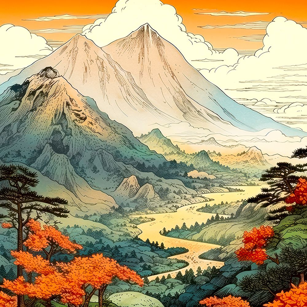 Japan World Illustration (7) art print by Justyna Jaszke for $57.95 CAD