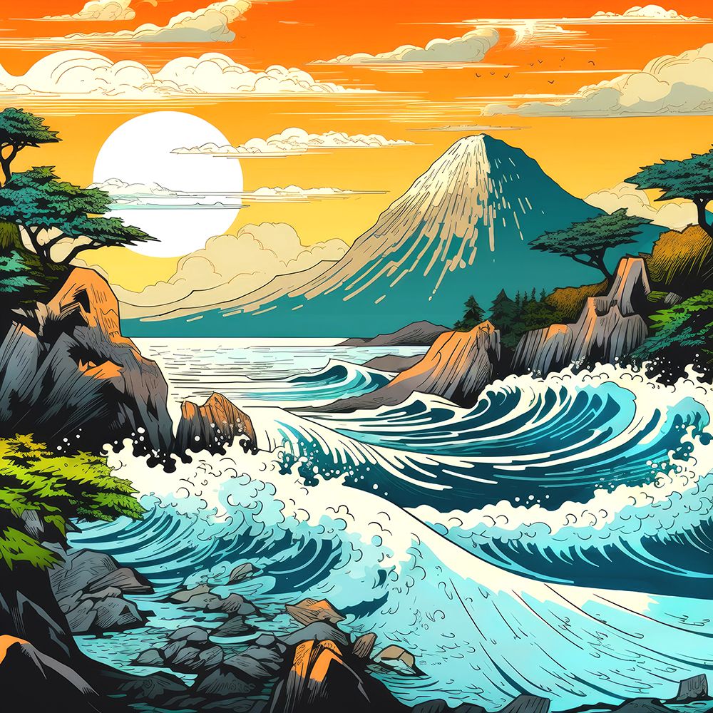 Japan World Illustration (10) art print by Justyna Jaszke for $57.95 CAD
