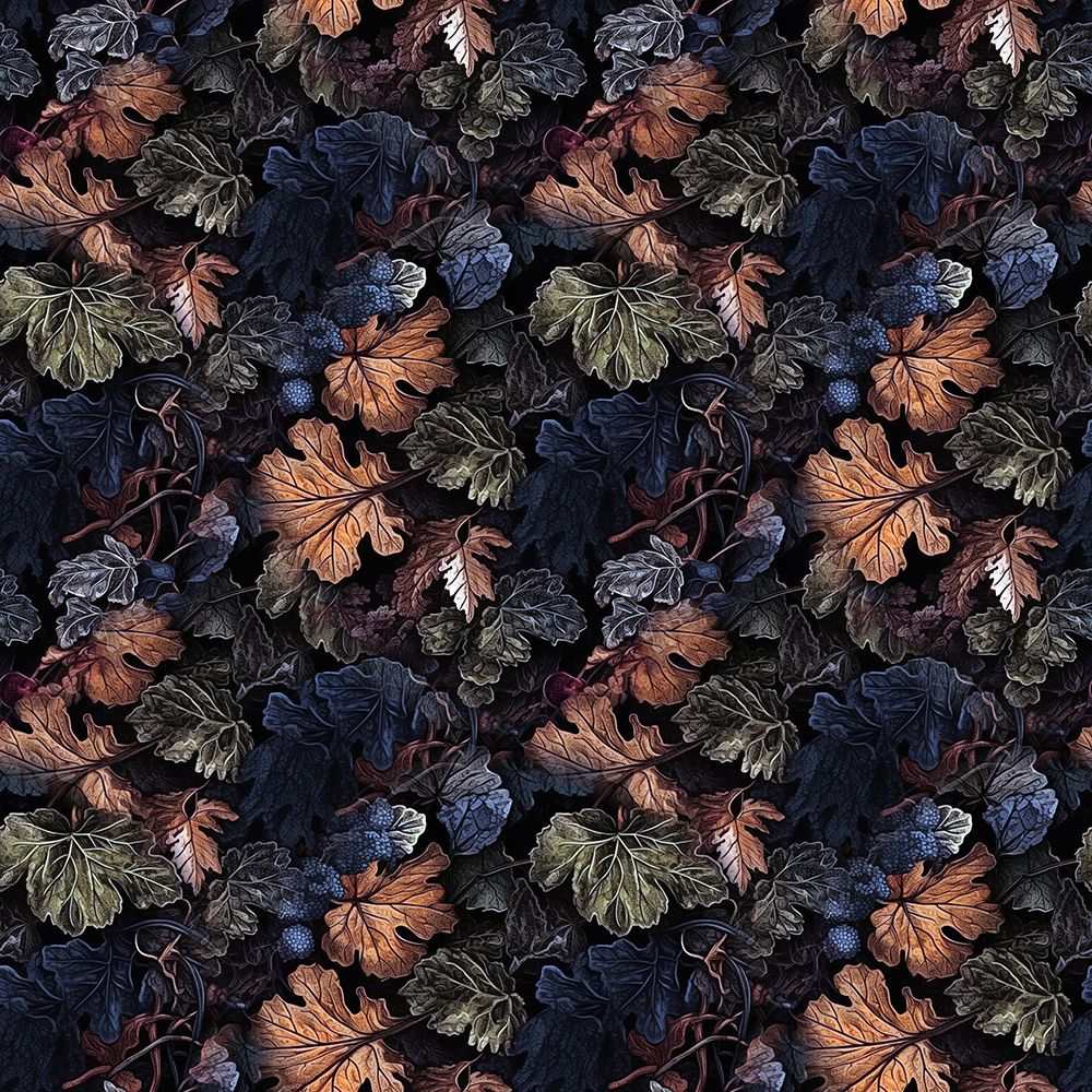 Pattern 1 leaves art print by Justyna Jaszke for $57.95 CAD