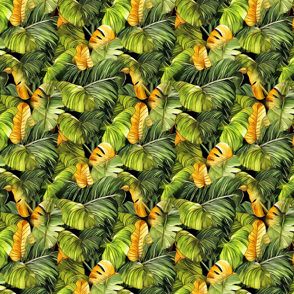 Pattern 3 tropical leaves art print by Justyna Jaszke for $57.95 CAD