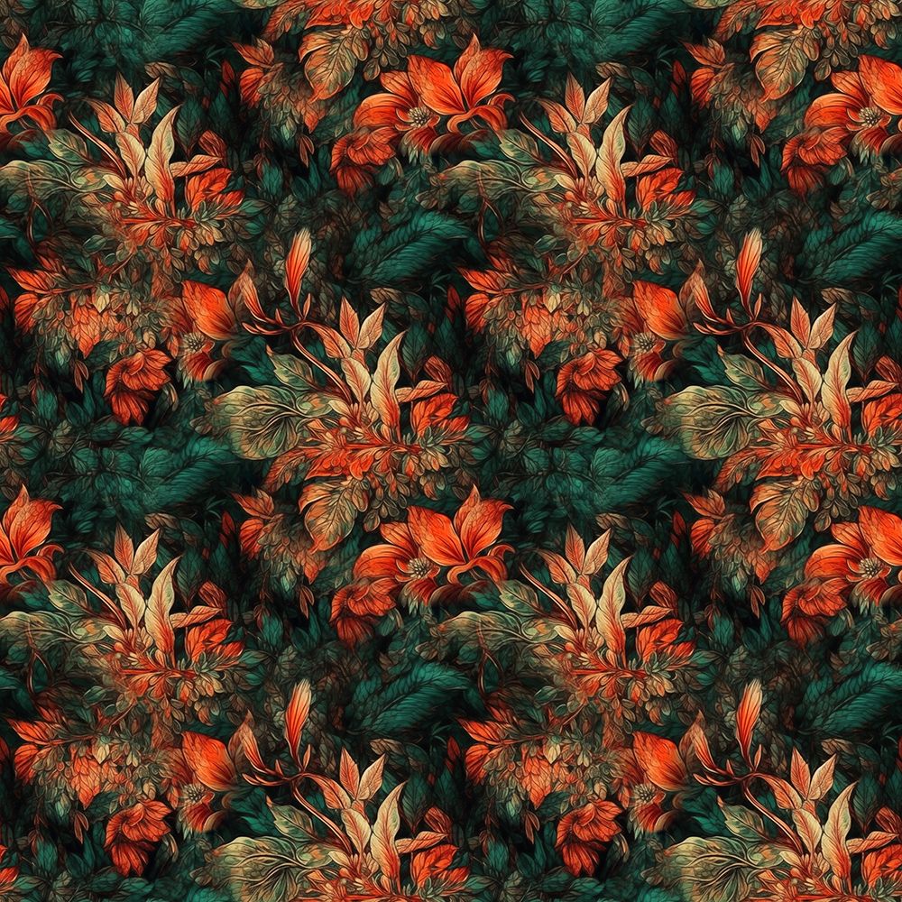 Pattern 5 flowers art print by Justyna Jaszke for $57.95 CAD