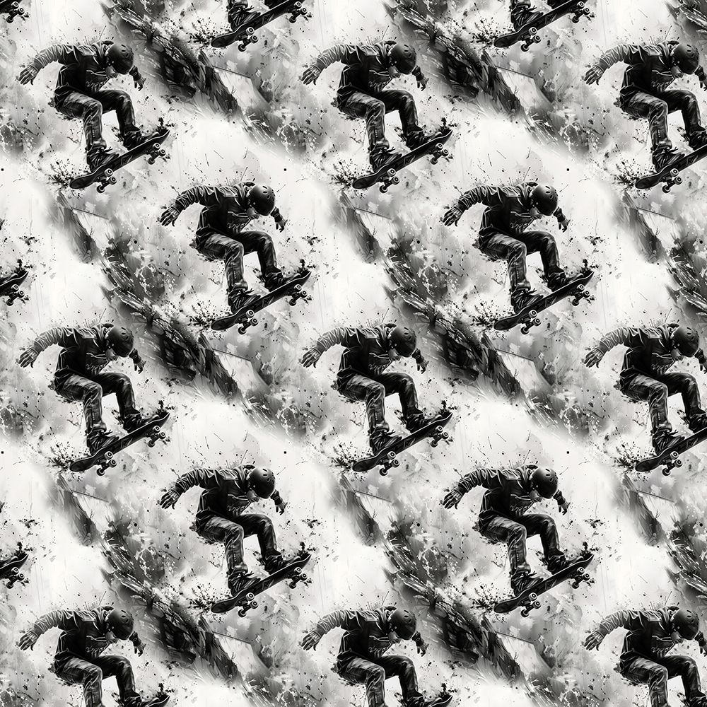 Pattern 8 sport skateboarder art print by Justyna Jaszke for $57.95 CAD