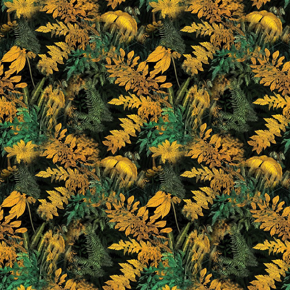 Pattern 10 leaves and flora art print by Justyna Jaszke for $57.95 CAD