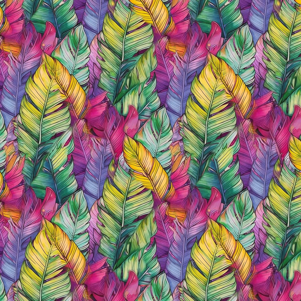 Pattern 13 colors feathers art print by Justyna Jaszke for $57.95 CAD